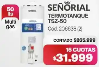 Naldo Lombardi Señorial termotanque TSZ-50 oferta