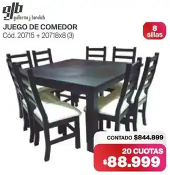 Naldo Lombardi Gb juego de comedor oferta