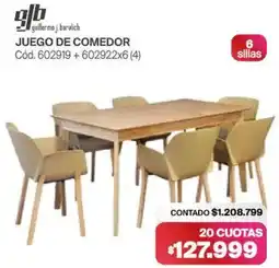 Naldo Lombardi Gb juego de comedor oferta