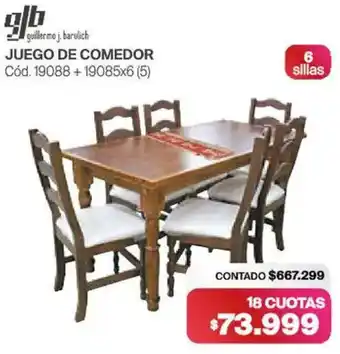 Naldo Lombardi Gb juego de comedor oferta