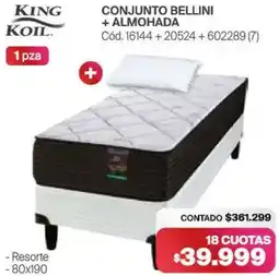 Naldo Lombardi King koil conjunto bellini oferta