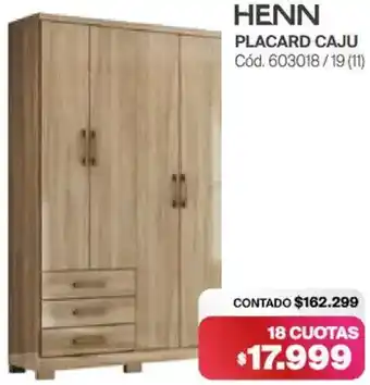 Naldo Lombardi Henn placard caju oferta