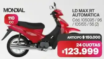 Naldo Lombardi Mondial ld max rt automática oferta