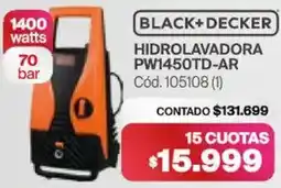 Naldo Lombardi Black+decker hidrolavadora pw1450td-ar oferta