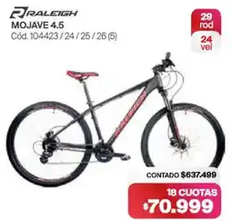 Naldo Lombardi Raleigh mojave 4.5 oferta