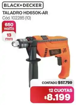 Naldo Lombardi Black+decker taladro HD650K-AR oferta