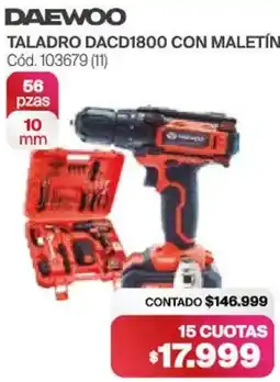 Naldo Lombardi Daewoo taladro dacd1800 con maletín soldadora inverter minidw oferta