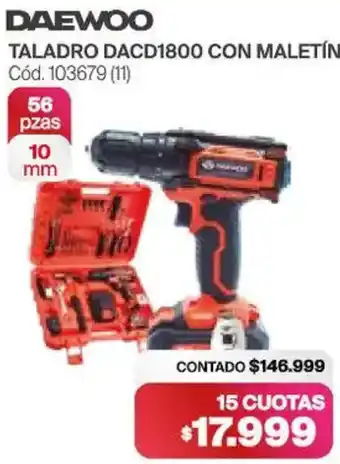 Naldo Lombardi Daewoo taladro dacd1800 con maletín soldadora inverter minidw oferta