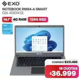 Naldo Lombardi Exo notebook rm84-a smart oferta