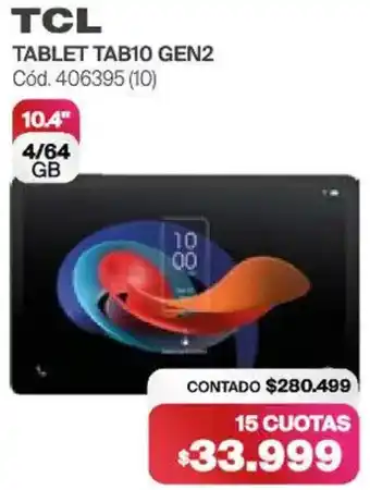 Naldo Lombardi Tcl tablet TAB10 GEN2 oferta