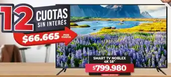 Supermayorista Vital Smart tv noblex 4k 58" oferta