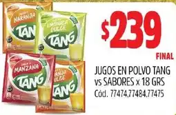 Supermercados Yaguar Jugos en polvo tang vs sabores oferta