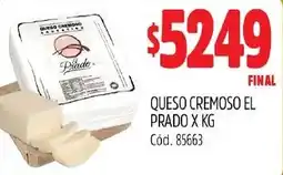 Supermercados Yaguar Queso cremoso el prado oferta