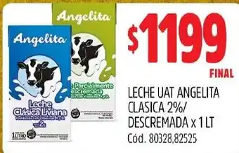 Supermercados Yaguar Leche uat angelita clasica 2%/ descremada oferta