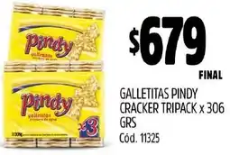 Supermercados Yaguar Pindy galletitas cracker tripack oferta