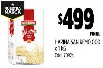 Supermercados Yaguar Harina san remo 000 oferta