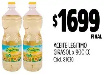 Supermercados Yaguar Legitimo girasol aceite oferta