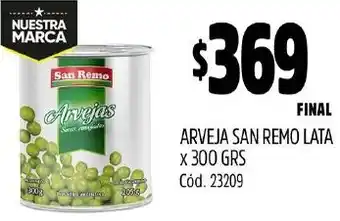 Supermercados Yaguar Arveja san remo lata oferta