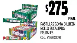 Supermercados Yaguar Billiken pastillas goma rollo eucalipto/ frutales oferta