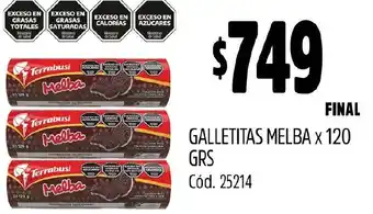 Supermercados Yaguar Galletitas melba oferta