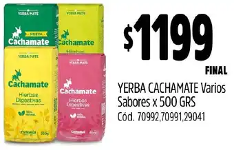 Supermercados Yaguar Cachamate yerba varios sabores oferta