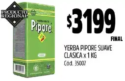 Supermercados Yaguar Pipore yerba suave clasica oferta