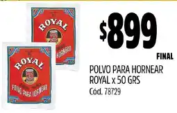 Supermercados Yaguar Royal polvo para hornear oferta