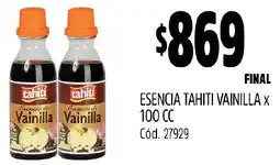 Supermercados Yaguar Tahiti esencia vainilla oferta