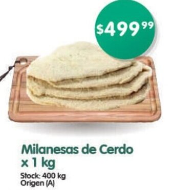 Supermercados Buenos Días Milanesas de Cerdo x 1 kg oferta