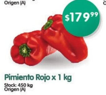 Supermercados Buenos Días Pimiento Rojo x 1 kg oferta