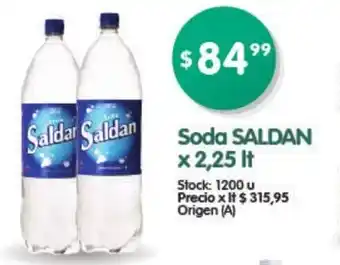 Supermercados Buenos Días Soda Saldan x 2.25 lt oferta