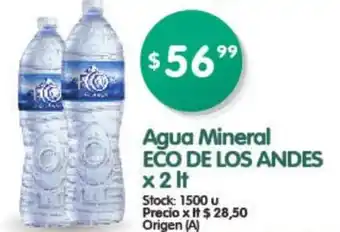 Supermercados Buenos Días Agua Mineral Eco De Los Andes x 2 lt oferta