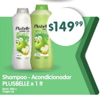 Supermercados Buenos Días Shampoo - Acondicionador Plusbelle x 1 lt oferta