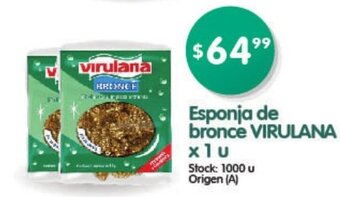 Supermercados Buenos Días Esponja de Bronce Virulana x 1 u oferta