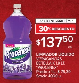 Carrefour Procenex Limpiador Líquido V/Fragancias Botella x 1.8 Lt oferta