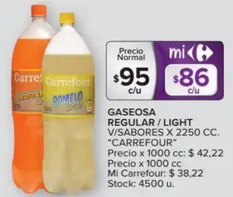 Carrefour Carrefour Gaseosa Regular / Light V/Sabores x 2250 cc oferta