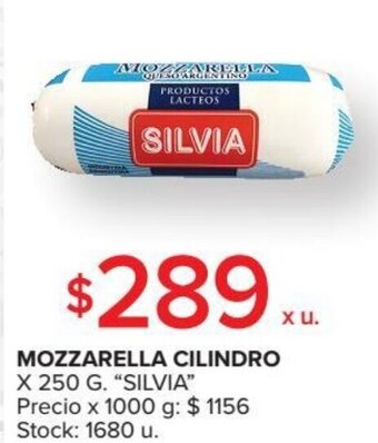 Carrefour Silvia Mozzarella Cilindro x 250 g oferta