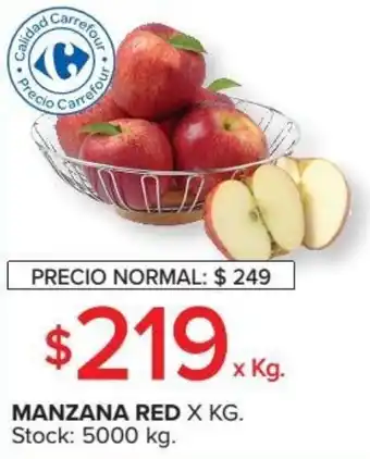 Carrefour Manzana Red x kg oferta