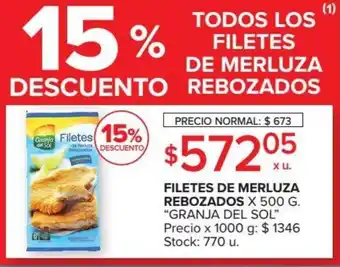 Carrefour Granja Del Sol Filetes De Merluza Rebozados x 500 g oferta