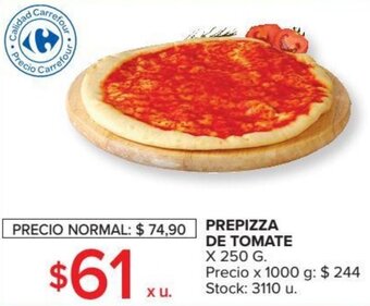 Carrefour Prepizza De Tomate x 250 g oferta