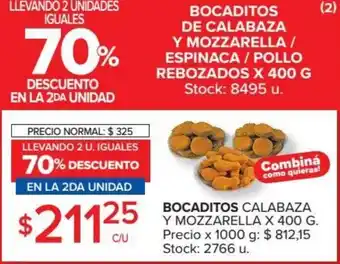 Carrefour Bocaditos Calabaza y Mozzarella x 400 g oferta