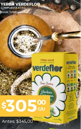 Supermercados Tadicor Yerba Verdeflor Compuesta x 1 Kg oferta