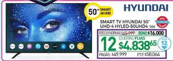 Hyundai Smart TV 50" UHD-4 Hyled 50UHD4