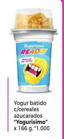 La Anonima "Yogurisimo" Yogur batido c/cereales azucarados x 166g. oferta