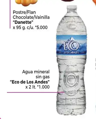 La Anonima "Eco de Los Andes" Agua mineral sin gas x 2 lt oferta