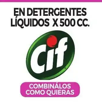 La Anonima Cif En Detergentes Líquidos x 500cc oferta