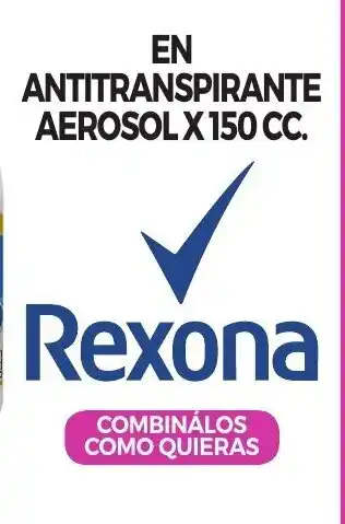 La Anonima Rexona En Antitranspirante Aerosol x 150cc oferta