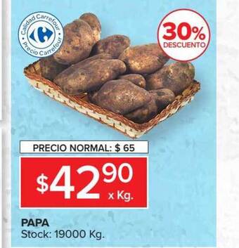 Carrefour Market Papa x kg oferta