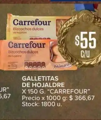 "Carrefour" Galletitas De Hojaldre x 150g