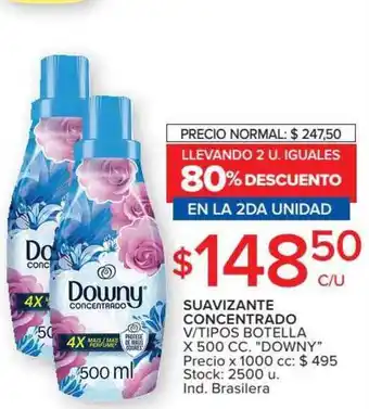 Carrefour Market "Downy" Suavizante Concentrado V/Tipos Botella x 500cc oferta